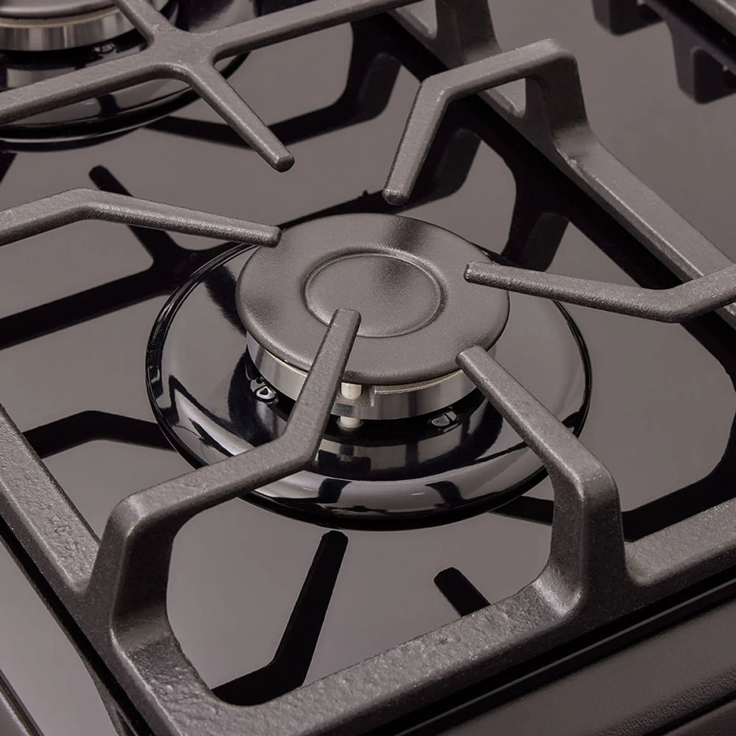 Estufa de piso en cristal Haceb de 60 cm gas propano negro - EST CRISTAL 60-T GP NE- Logística Haceb