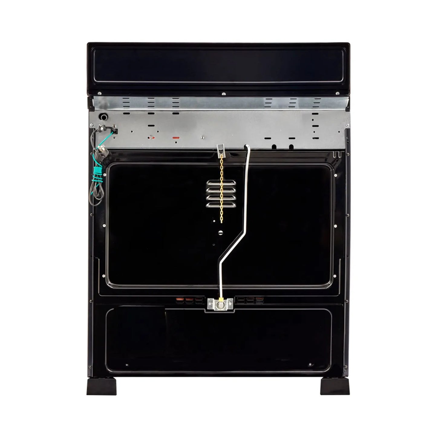 Estufa de piso en cristal Haceb de 76 cm gas natural negro - EST CRISTAL 76-T GN NE- Logística Haceb