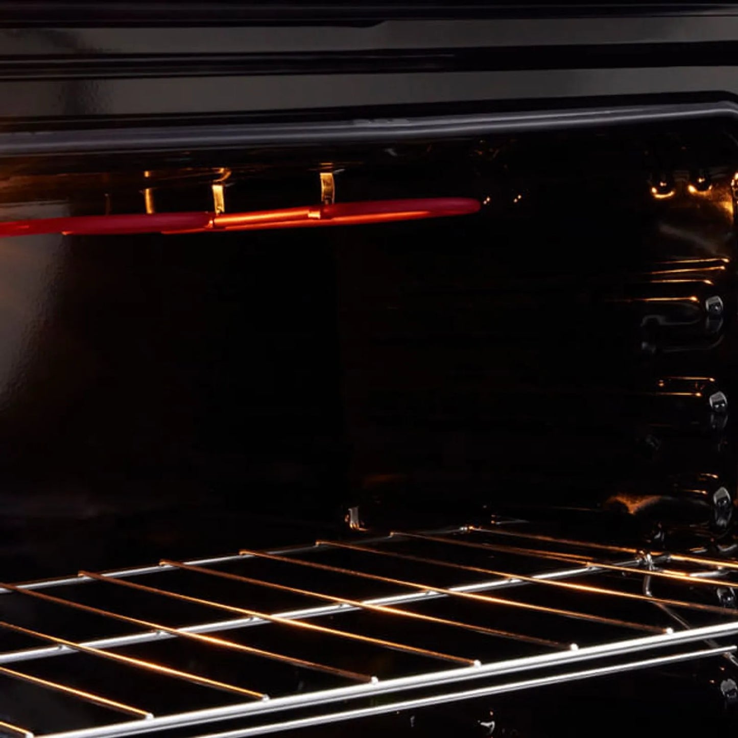 Estufa de piso en cristal Haceb de 76 cm gas propano negro- Logística Haceb