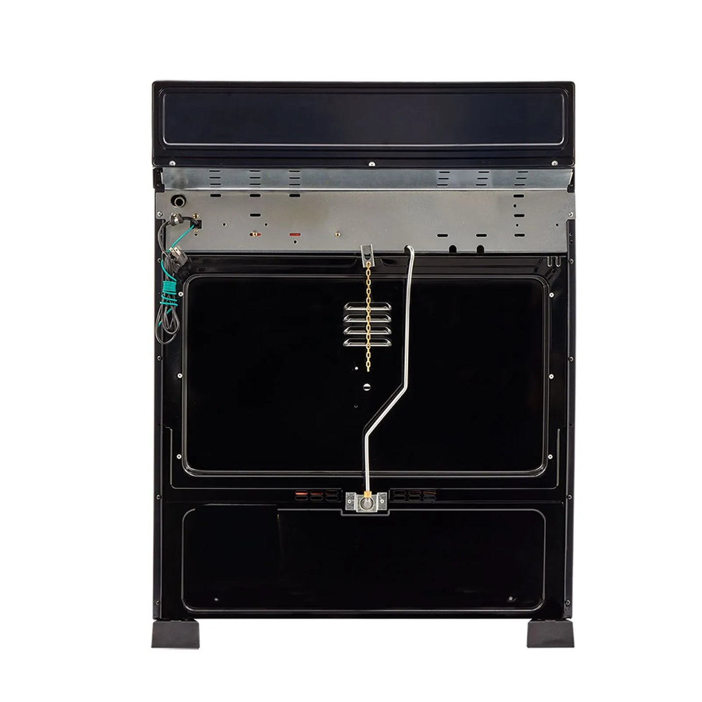 Estufa de piso en cristal Haceb de 76 cm gas natural azul - EST CRISTAL 76-T GN AZ- Logística Haceb