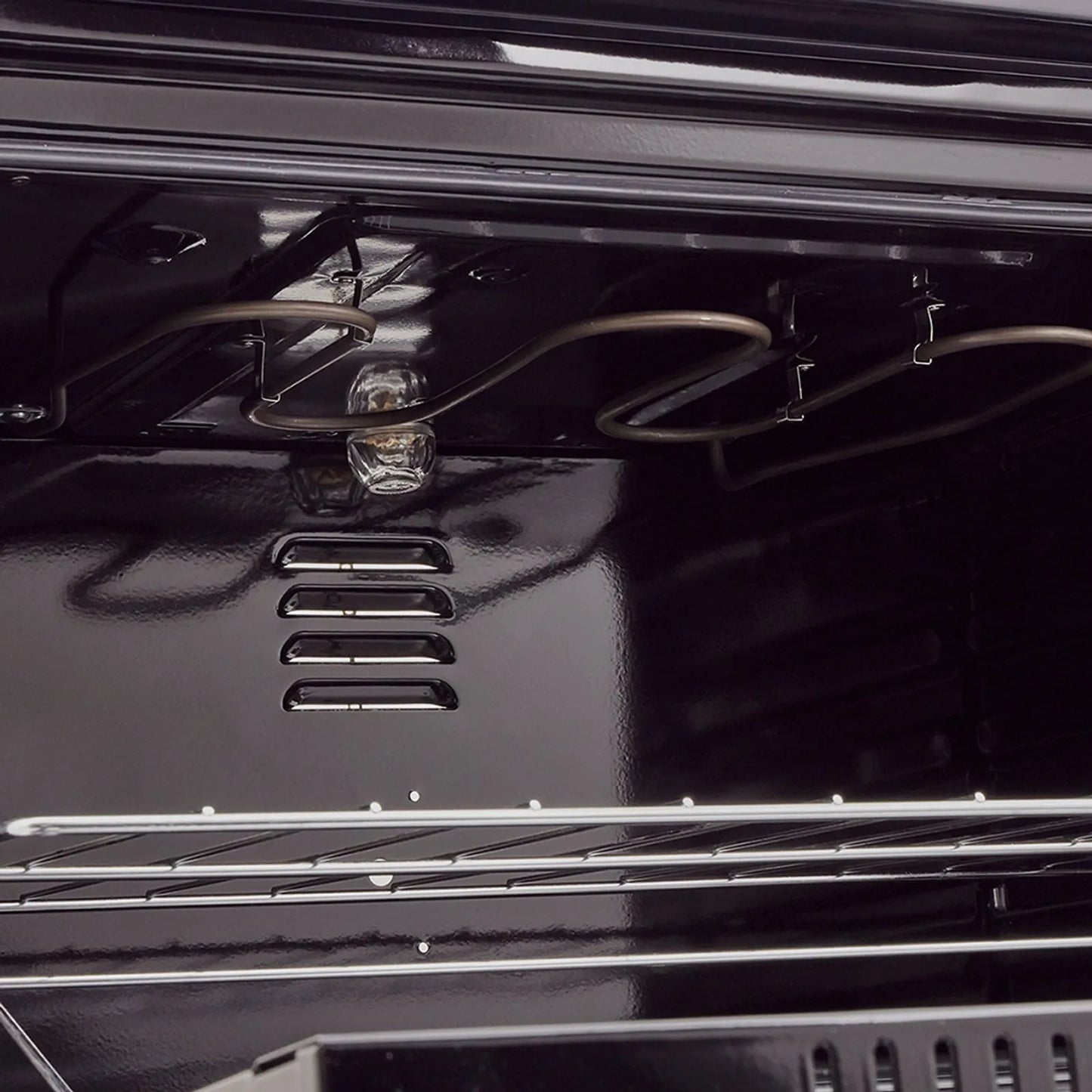 Estufa de piso en cristal Haceb de 76 cm gas natural azul - EST CRISTAL 76-T GN AZ- Logística Haceb