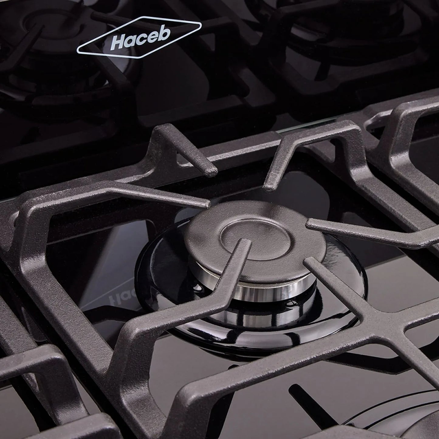 Estufa de piso en cristal Haceb de 76 cm gas natural azul - EST CRISTAL 76-T GN AZ- Logística Haceb