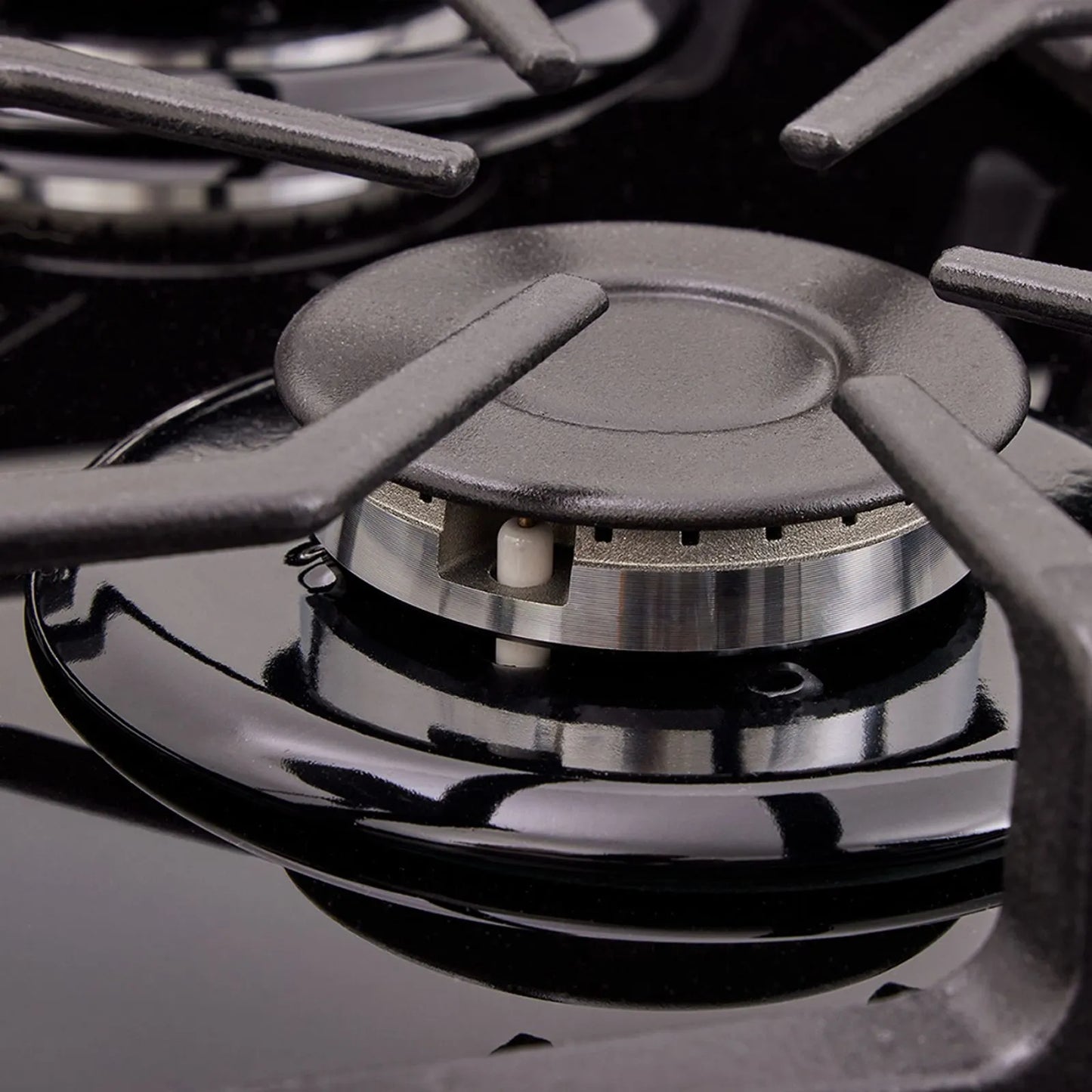 Estufa de piso en cristal Haceb de 76 cm gas natural azul - EST CRISTAL 76-T GN AZ- Logística Haceb