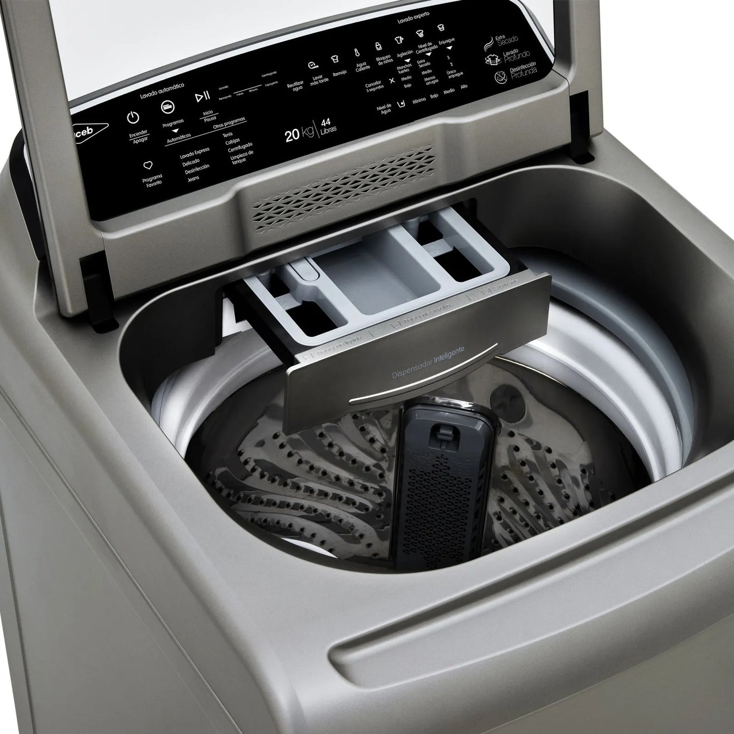 Lavadora ZOÜ 20 Kilogramos Haceb Digital Inox - LAV ZOU 20 KG D INOX