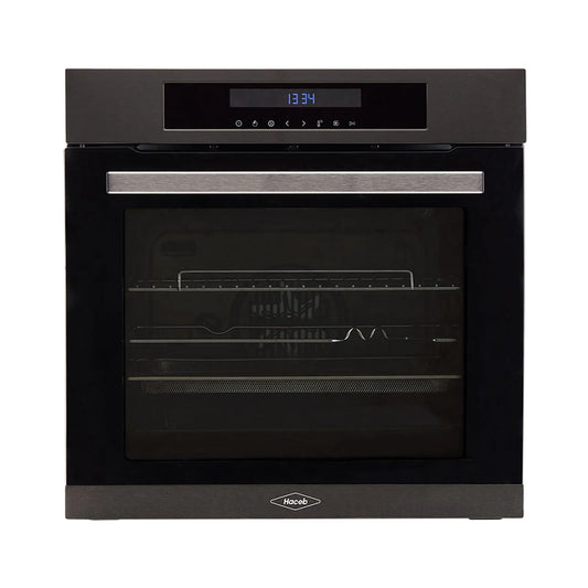 Horno electrico digital Haceb de 60cm Inox-negro a 220V - HE 60 TA DIG INOX NE 220V- Logística Haceb