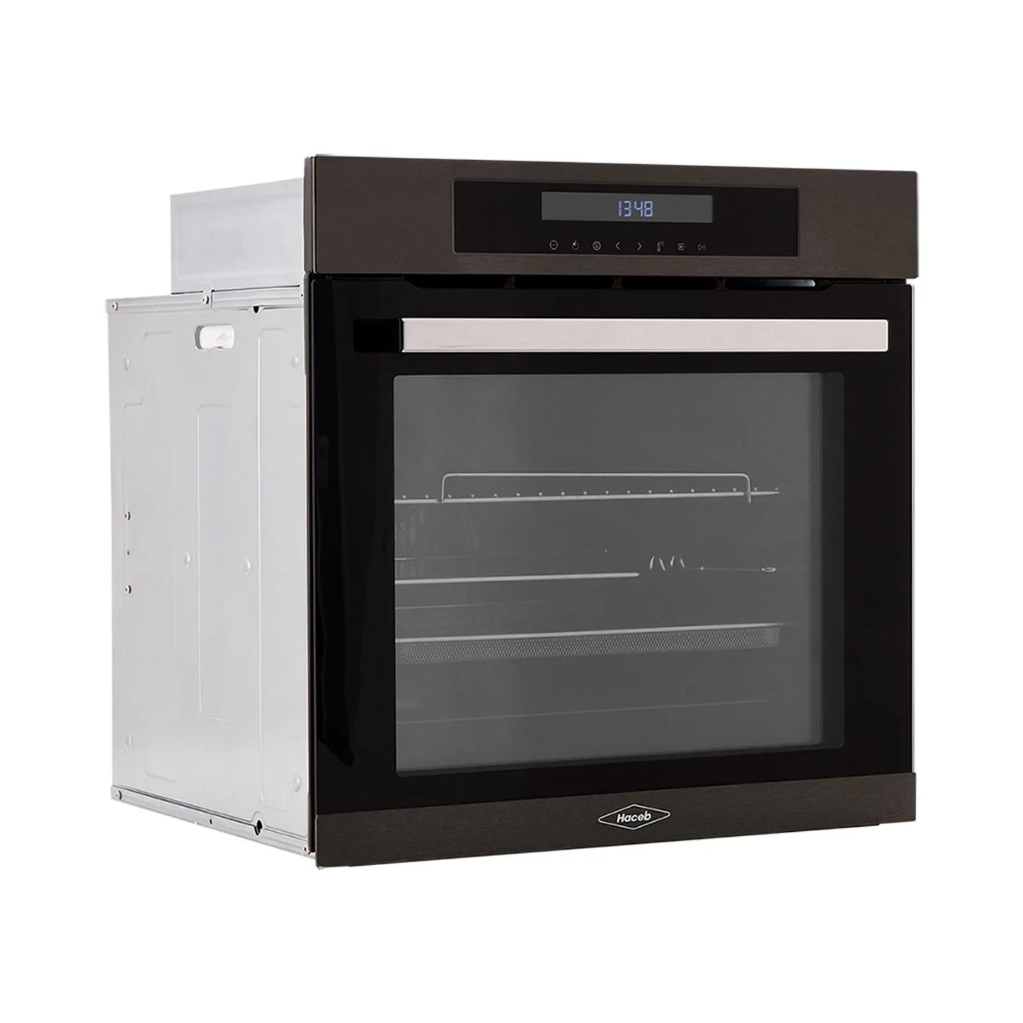 Horno electrico digital Haceb de 60cm Inox-negro a 220V - HE 60 TA DIG INOX NE 220V- Logística Haceb
