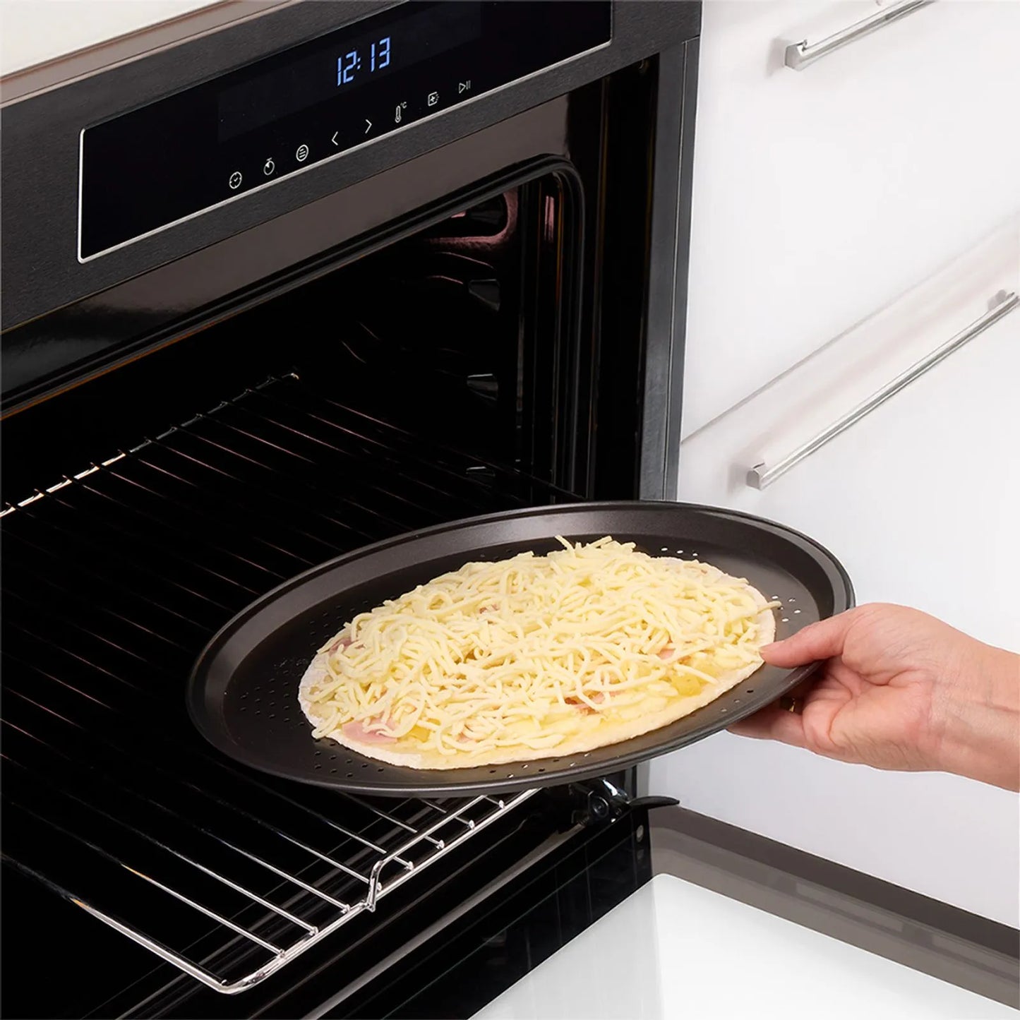 Horno electrico digital Haceb de 60cm Inox-negro a 220V - HE 60 TA DIG INOX NE 220V- Logística Haceb