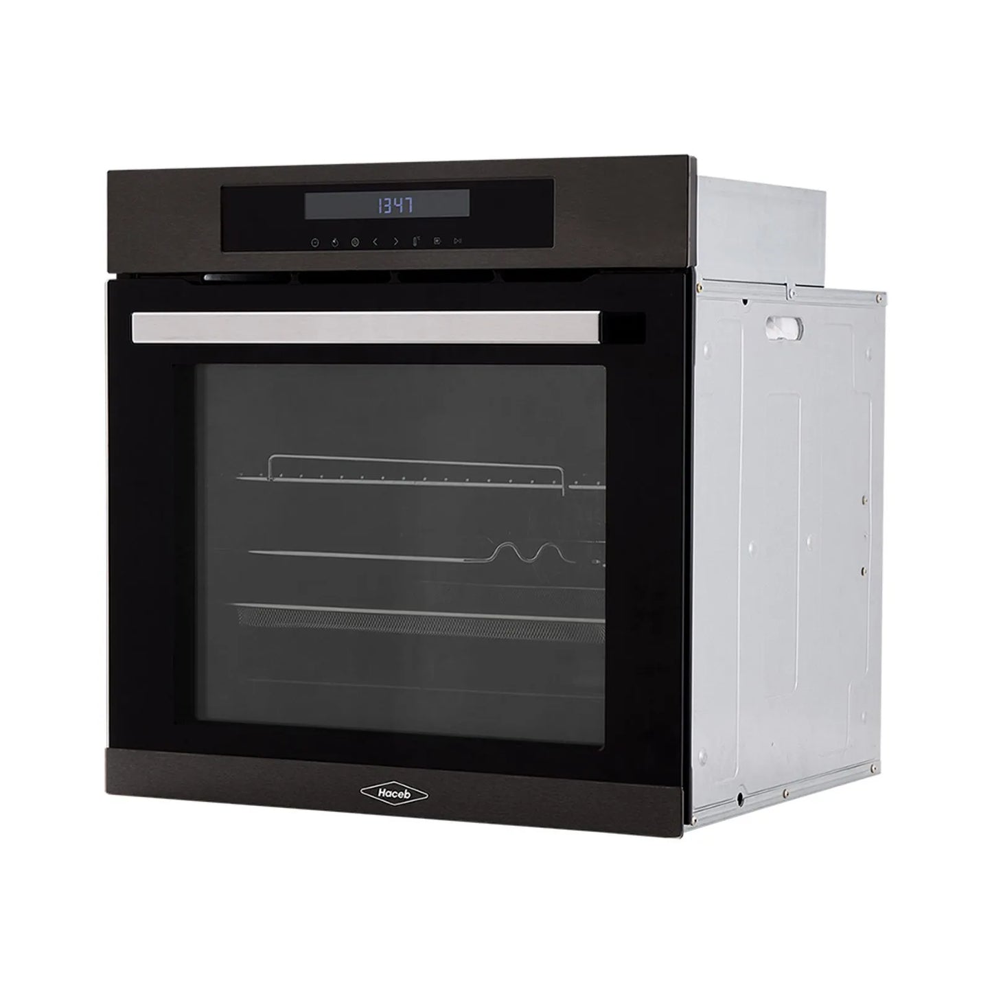 Horno electrico digital Haceb de 60cm Inox-negro a 220V - HE 60 TA DIG INOX NE 220V- Logística Haceb