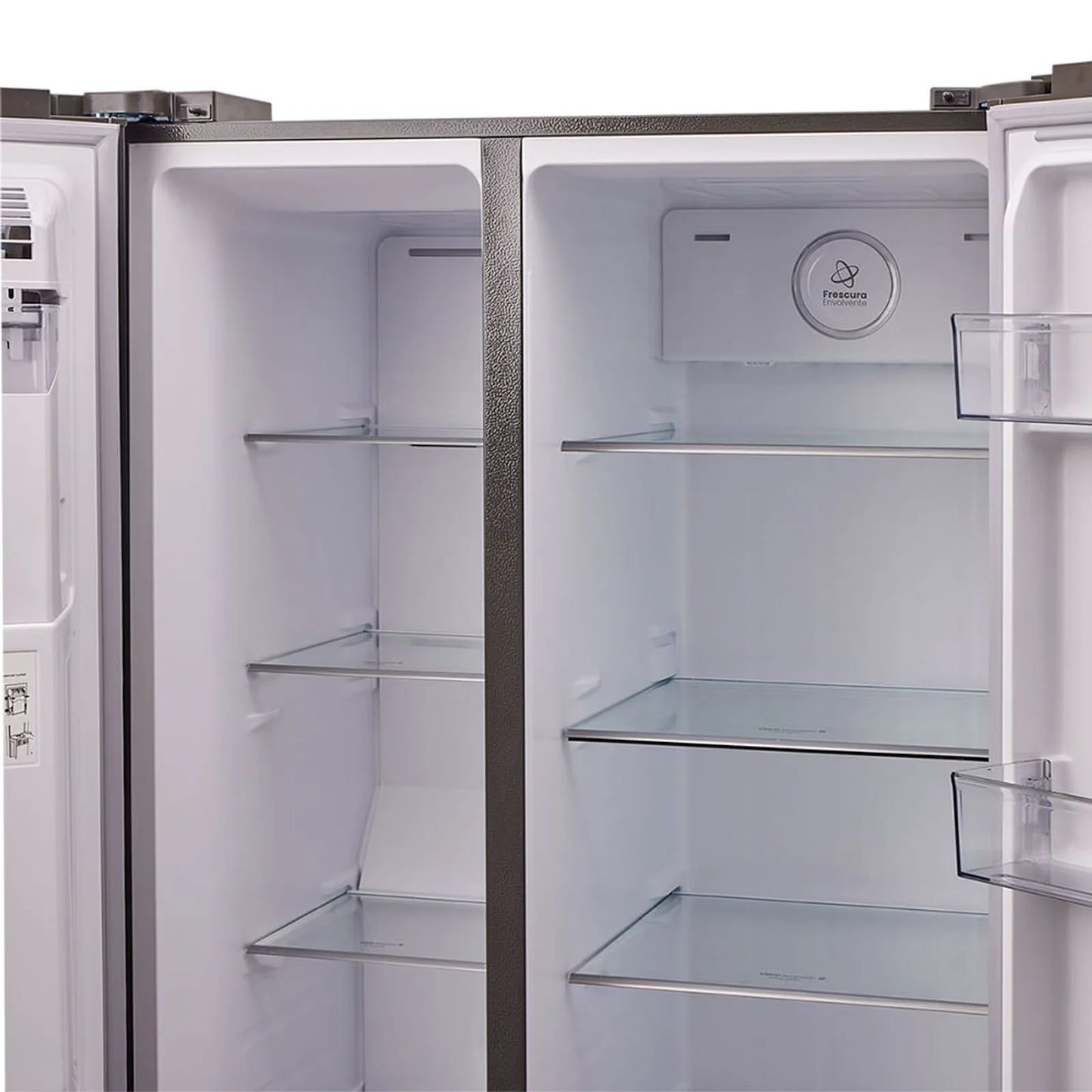 Nevecón Haceb 621 Litros con Fabricador y Dispensador de Agua Automático Negro - SBS 621 SE MI PD DA NE INV- Logística Haceb