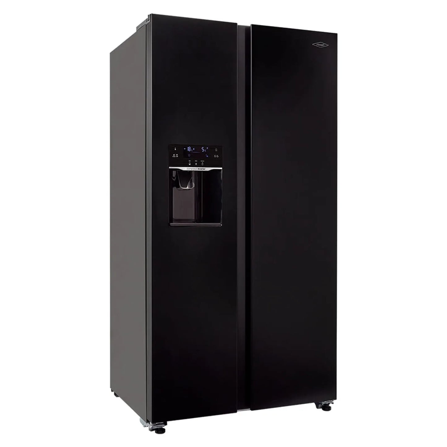 Nevecón Haceb 621 Litros con Fabricador y Dispensador de Agua Automático Negro - SBS 621 SE MI PD DA NE INV- Logística Haceb
