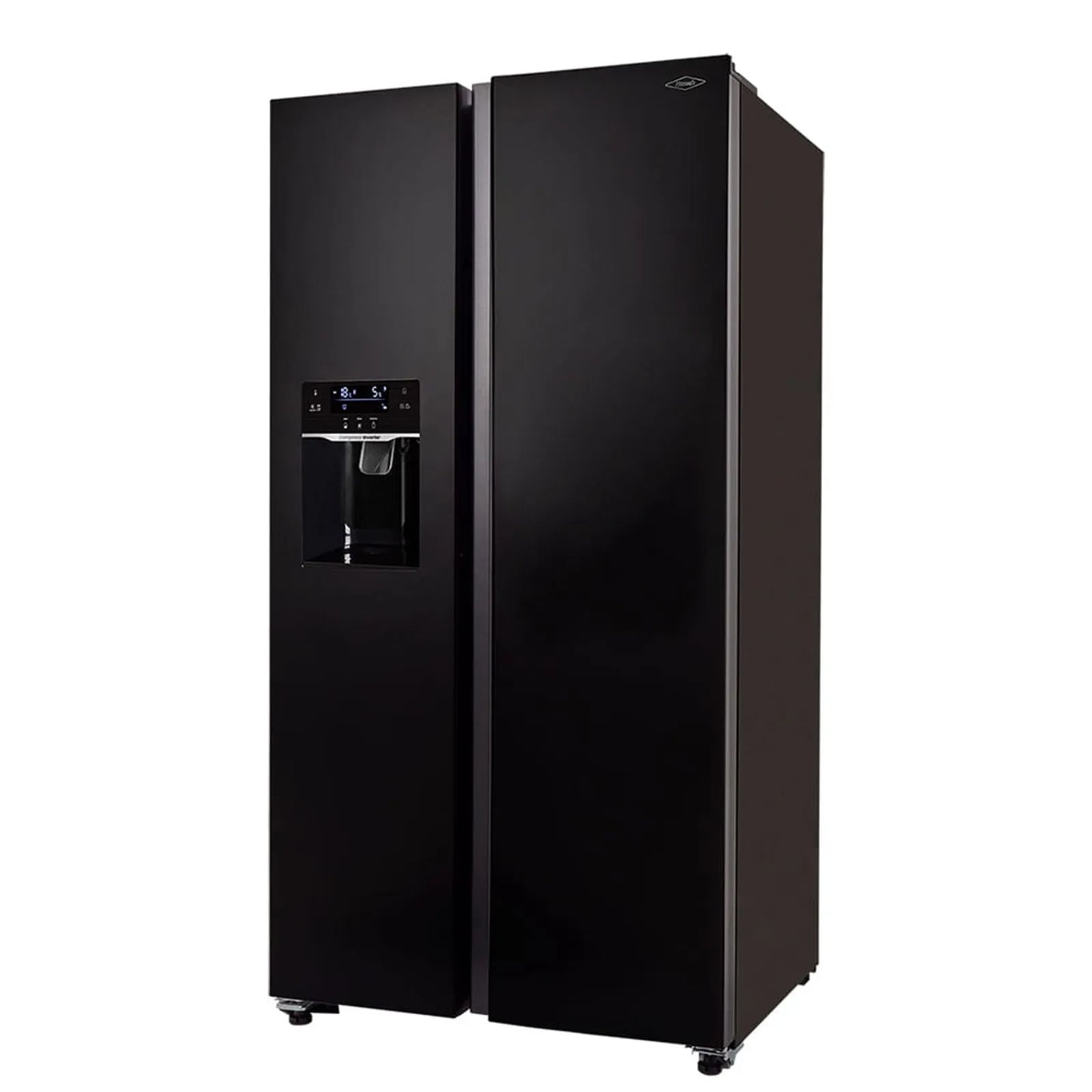 Nevecón Haceb 621 Litros con Fabricador y Dispensador de Agua Automático Negro - SBS 621 SE MI PD DA NE INV- Logística Haceb