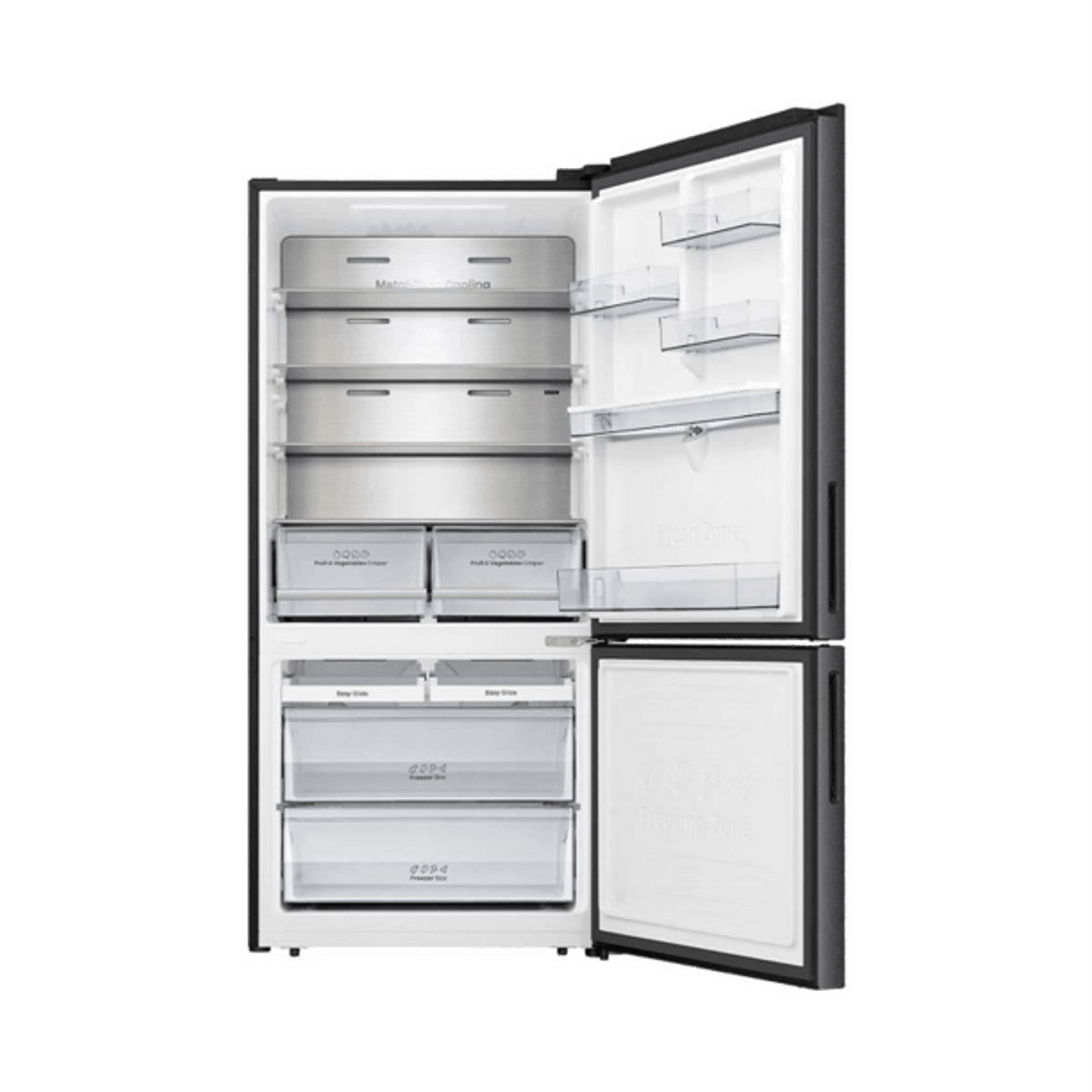 Nevera Haceb Bottom Mount 543 Litros con Dispensador de Agua Inox - BM 543 SE MI DA INOX INV- Logística Haceb