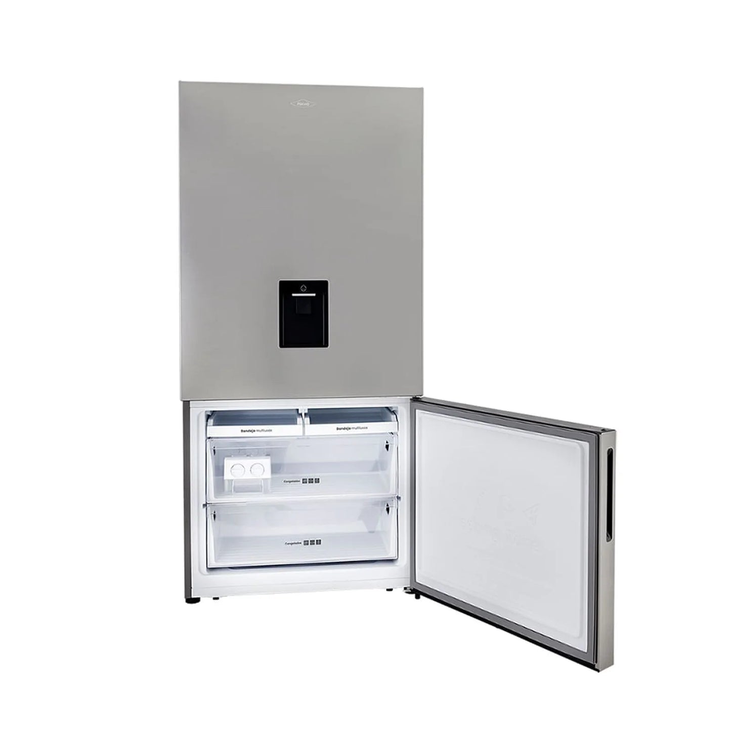 Nevera Haceb Bottom Mount 543 Litros con Dispensador de Agua Inox - BM 543 SE MI DA INOX INV- Logística Haceb