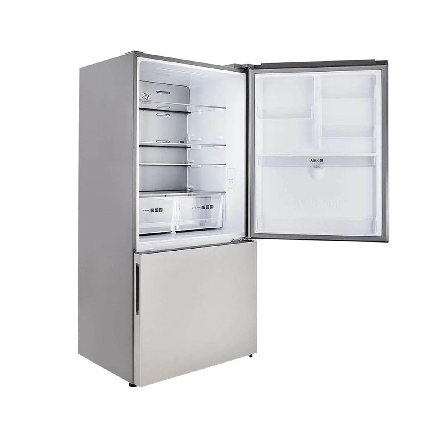 Nevera Haceb Bottom Mount 543 Litros con Dispensador de Agua Inox - BM 543 SE MI DA INOX INV- Logística Haceb