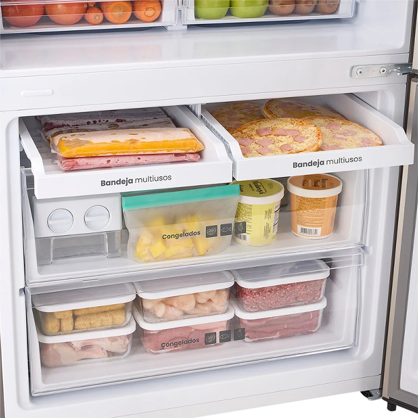 Nevera Haceb Bottom Mount 543 Litros con Dispensador de Agua Inox - BM 543 SE MI DA INOX INV- Logística Haceb