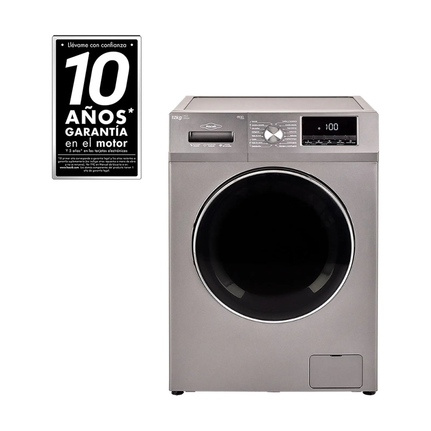 Lavadora secadora Haceb carga frontal 12 kg - LAV SEC CF 12 KG GC- Logística Haceb