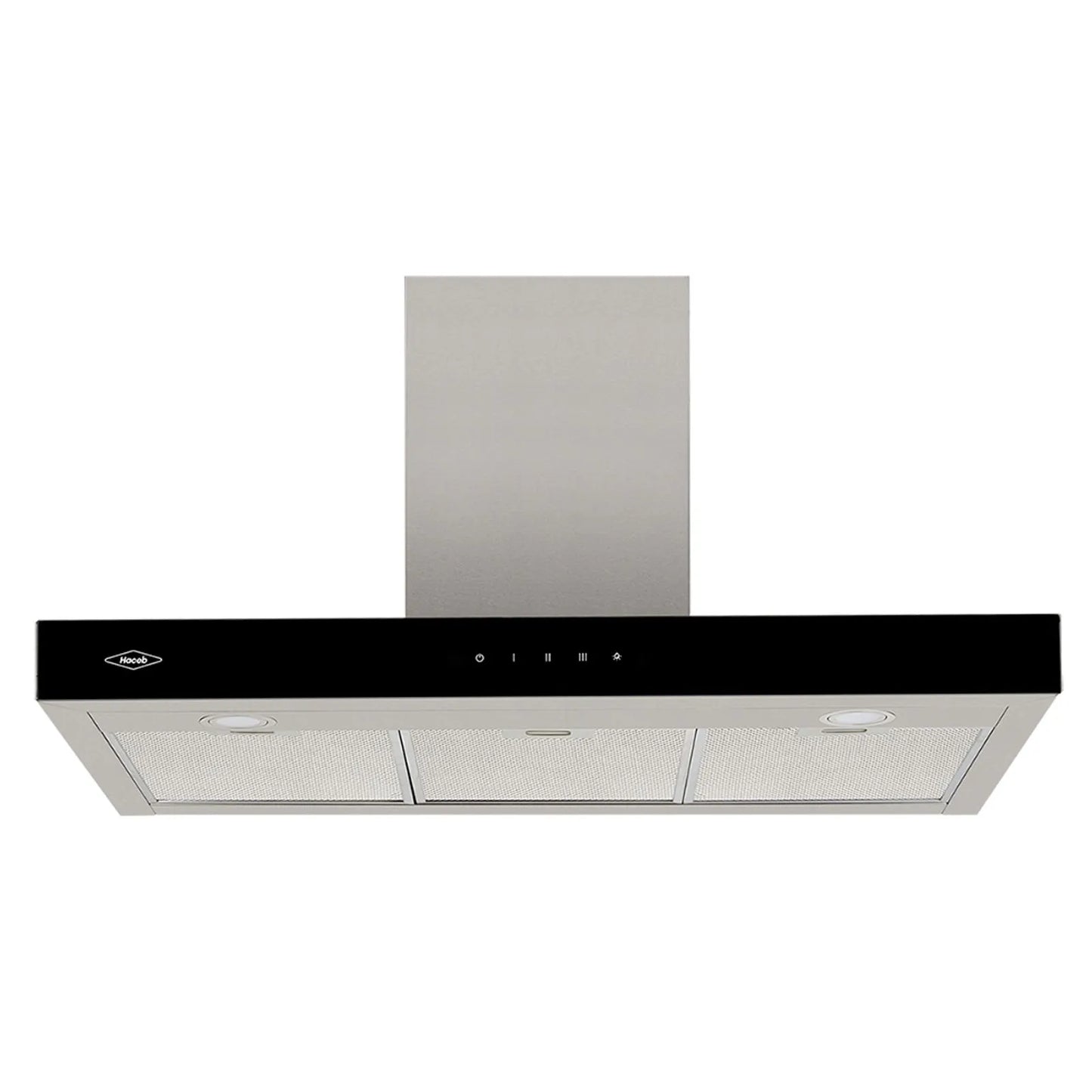 Campana península Haceb tipo T inox-negro de 90cm - CAMP PEN T 90 V3 INOX-NE