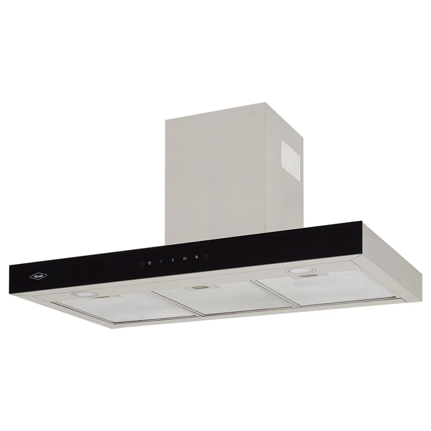 Campana península Haceb tipo T inox-negro de 90cm - CAMP PEN T 90 V3 INOX-NE