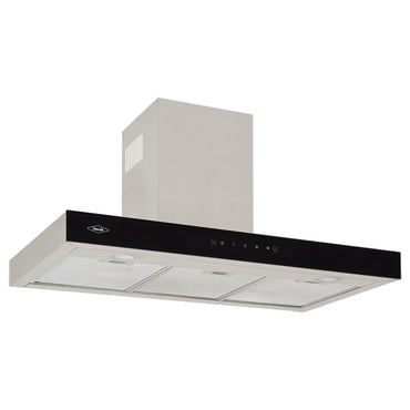 Campana península Haceb tipo T inox-negro de 90cm - CAMP PEN T 90 V3 INOX-NE
