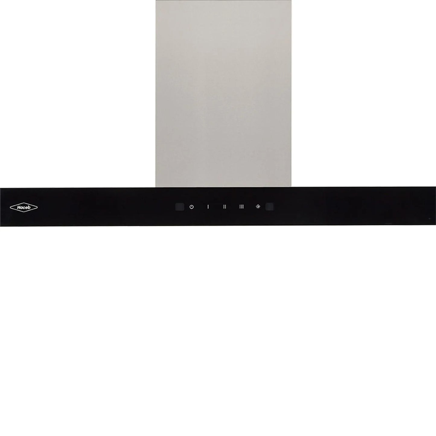 Campana península Haceb tipo T inox-negro de 90cm - CAMP PEN T 90 V3 INOX-NE