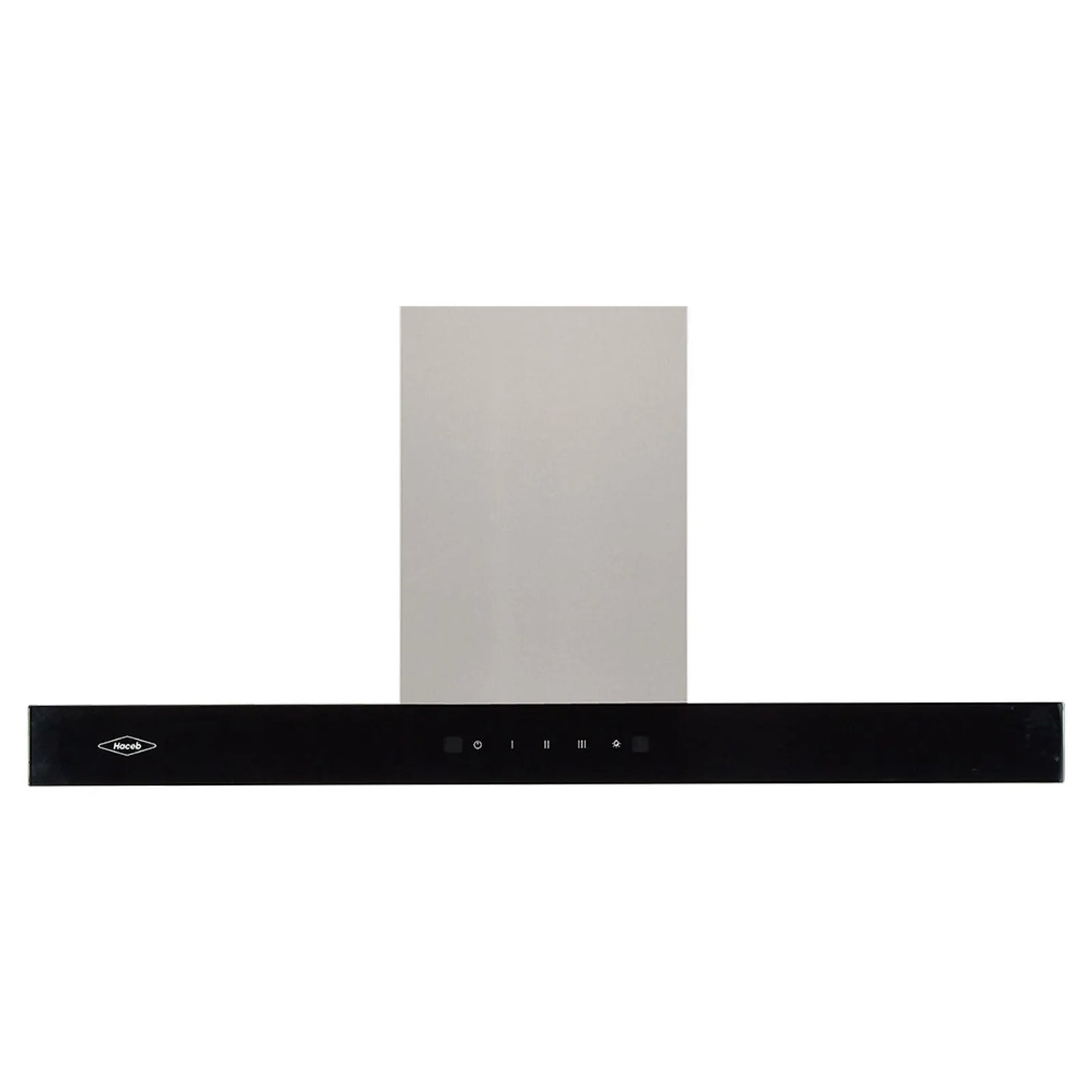 Campana península Haceb tipo T inox-negro de 90cm - CAMP PEN T 90 V3 INOX-NE