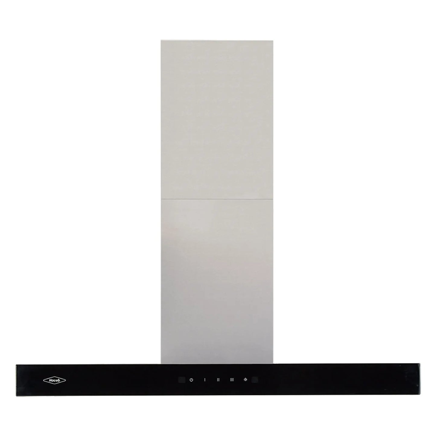 Campana península Haceb tipo T inox-negro de 90cm - CAMP PEN T 90 V3 INOX-NE