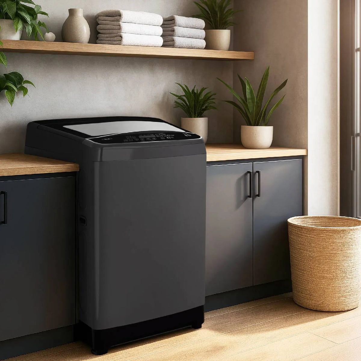 Lavadora Haceb 22Kg Carga Superior Panel Digital Gris - LAVCS22KGDGC