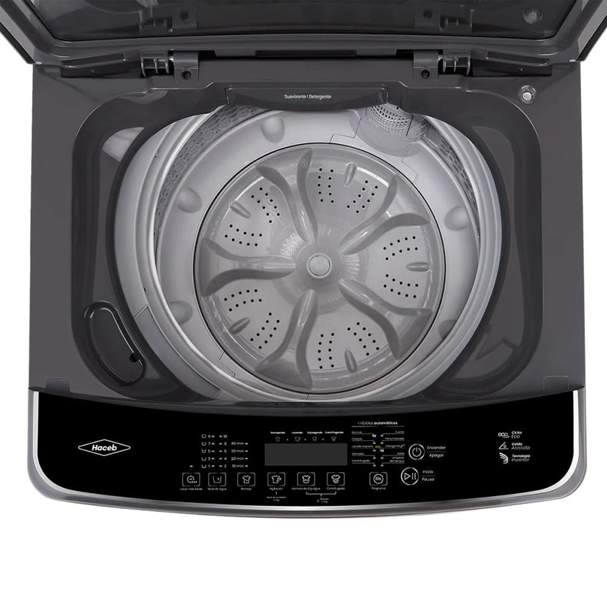 Lavadora Haceb 22Kg Carga Superior Panel Digital Gris - LAVCS22KGDGC