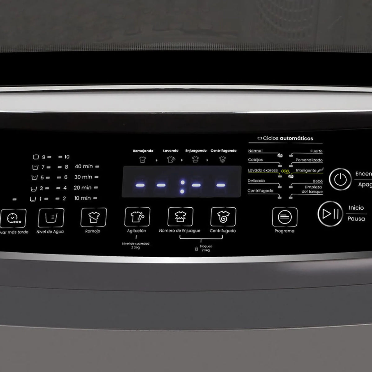Lavadora Haceb 22Kg Carga Superior Panel Digital Gris - LAVCS22KGDGC
