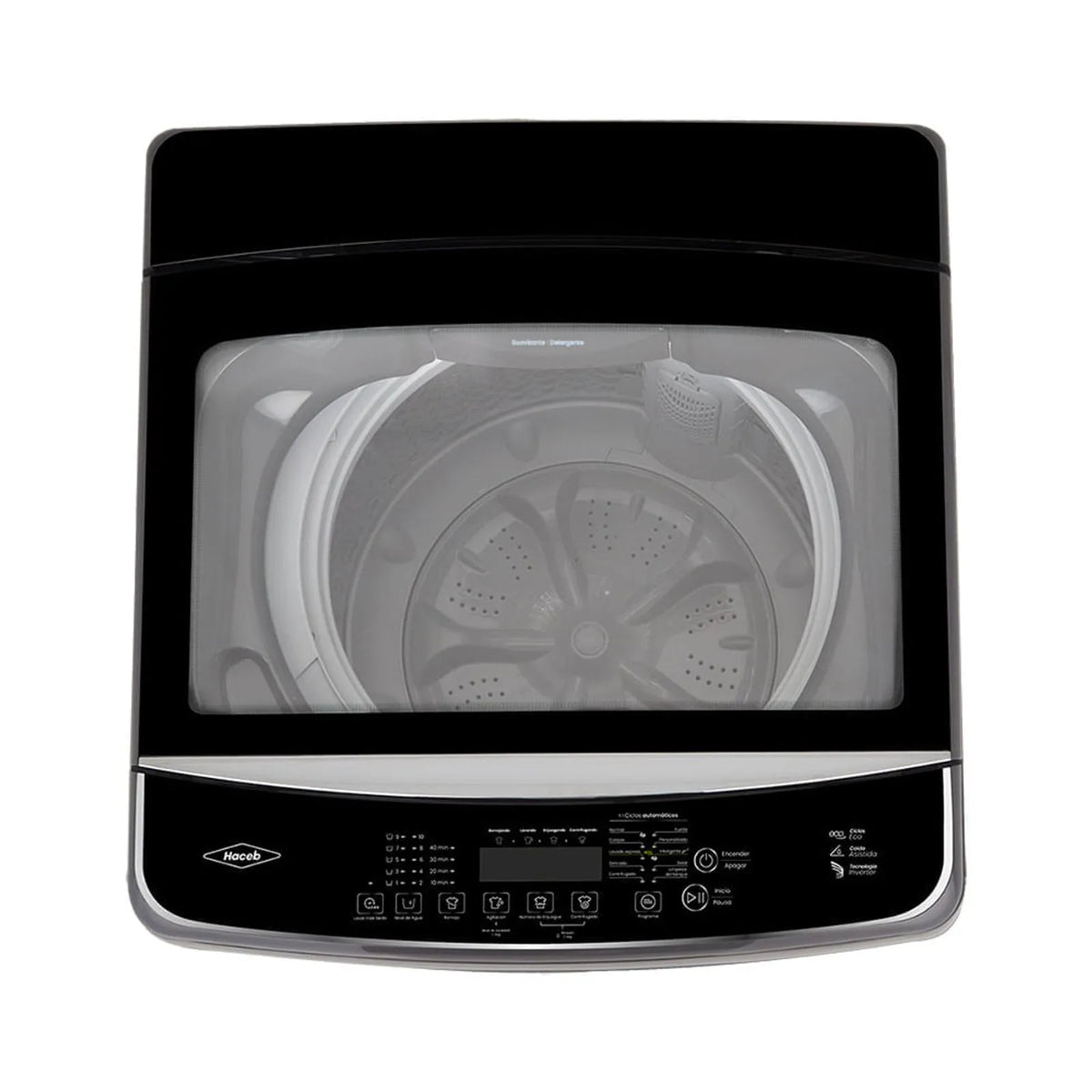 Lavadora Haceb 22Kg Carga Superior Panel Digital Gris - LAVCS22KGDGC