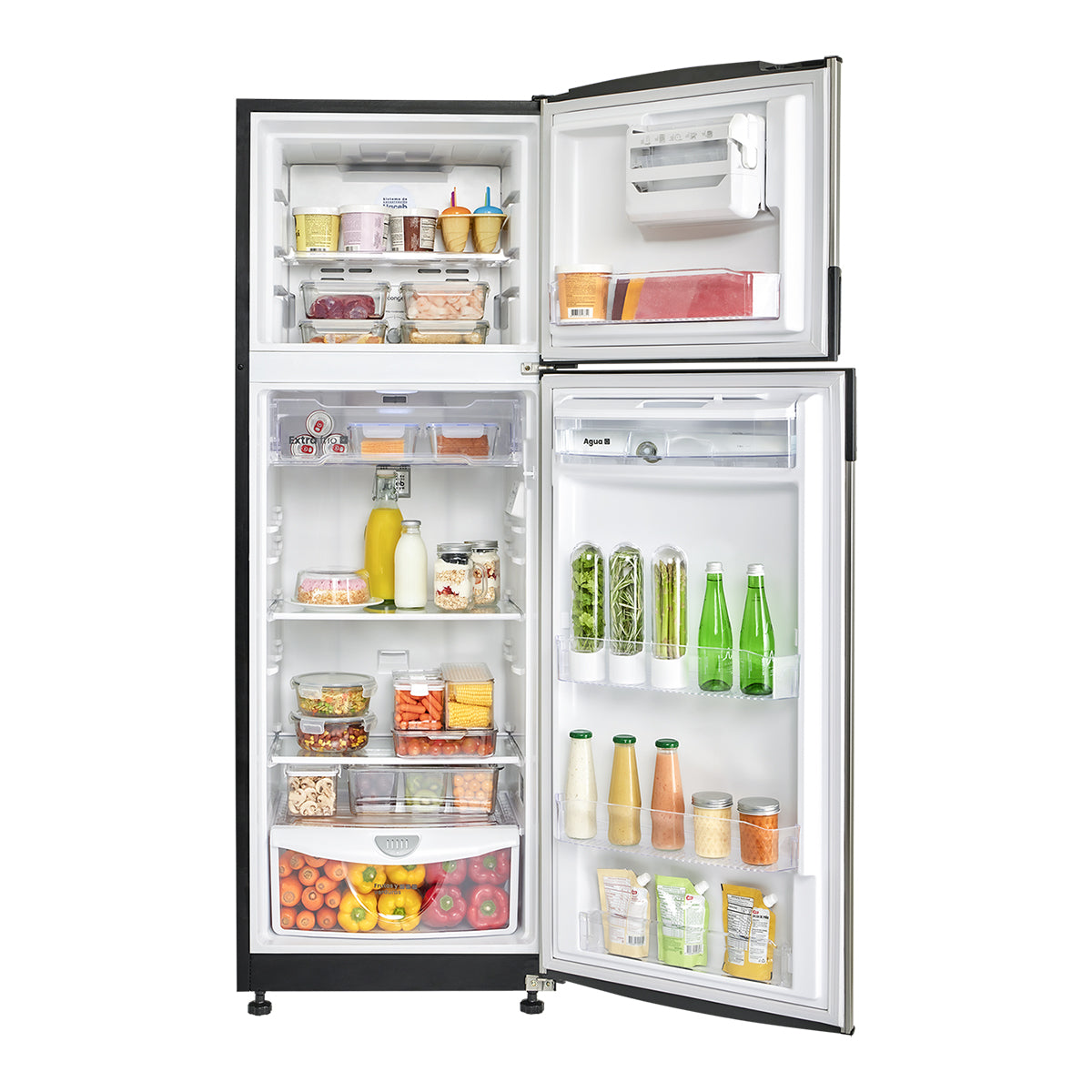 Nevera Haceb No Frost 271 Litros Manija Integrada Inox Inverter -  NEV 271 SE DA MI INOX INV