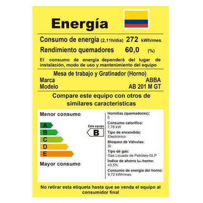 ESTUFA ABBA 4PTS EE TORRE PROPANO AB201-5-PL-P