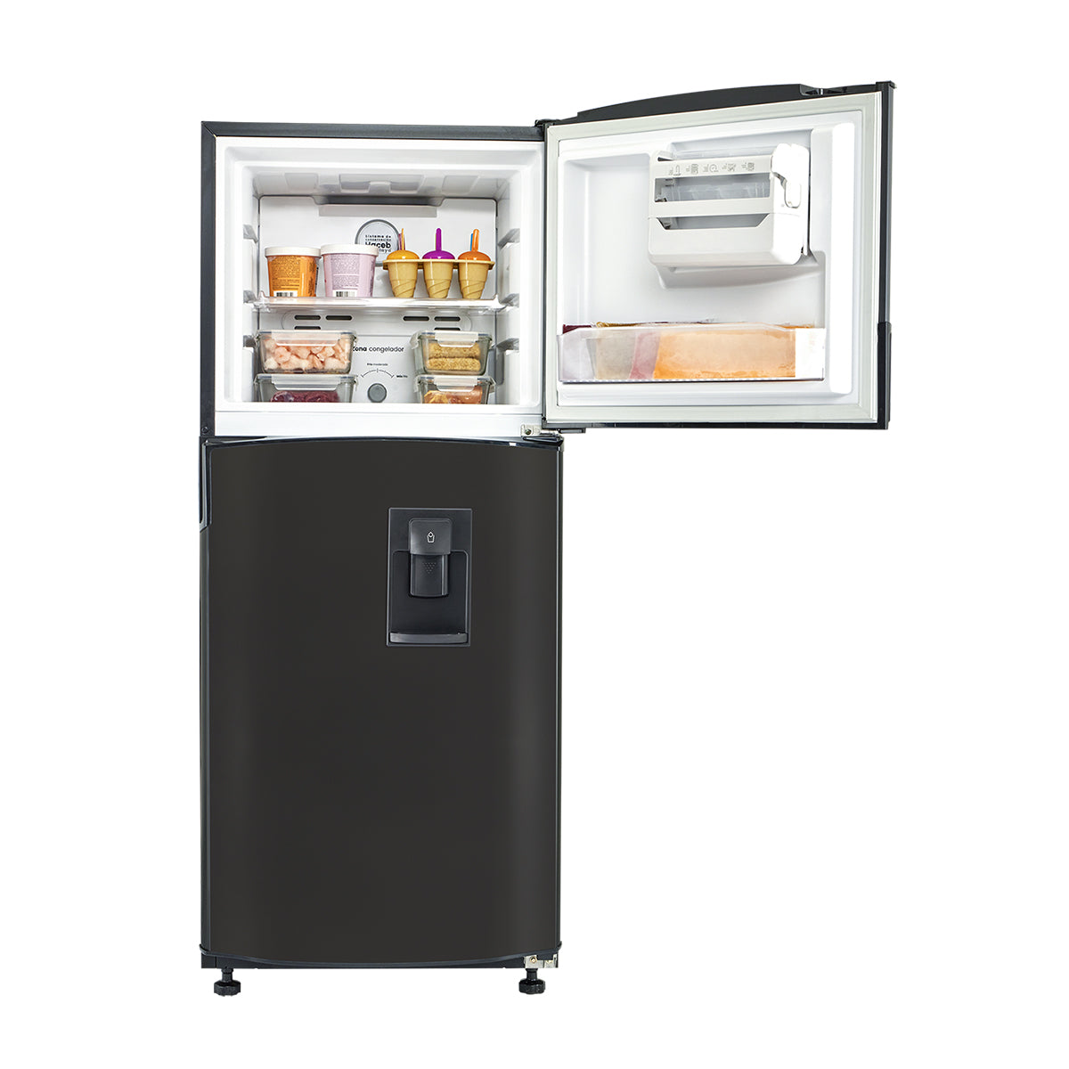 Nevera Haceb No Frost 243 litros manija integrada gris plomo -  N 243 SE MI PLOMO