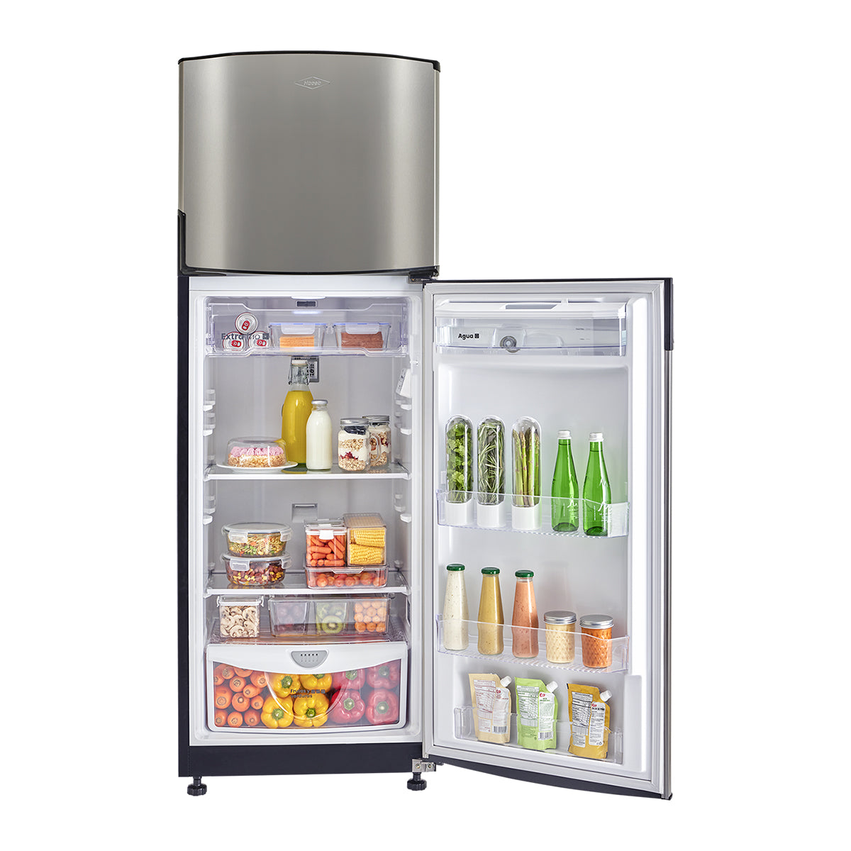 Nevera Haceb No Frost 271 Litros Manija Integrada Inox Inverter -  NEV 271 SE DA MI INOX INV