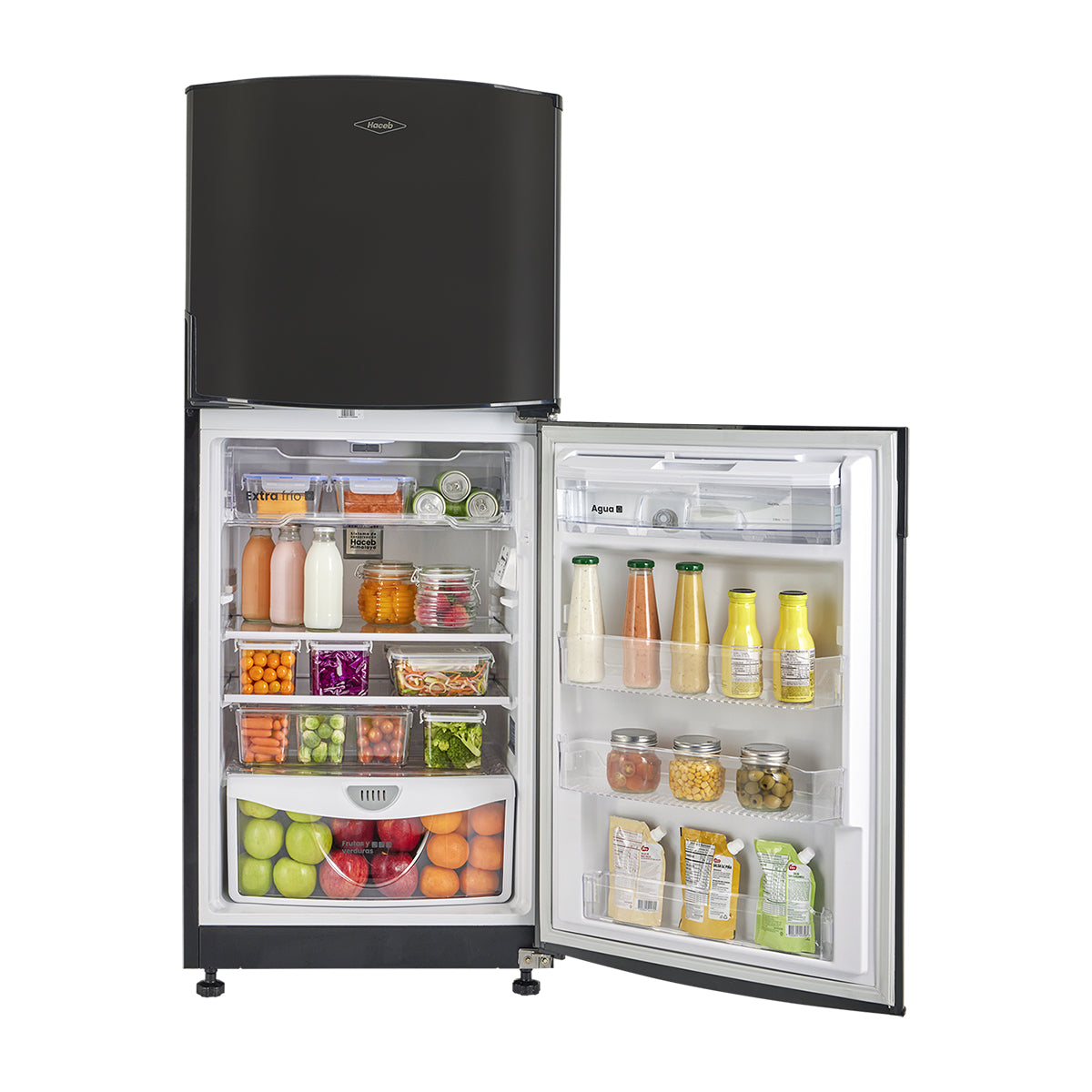 Nevera Haceb No Frost 243 litros manija integrada gris plomo -  N 243 SE MI PLOMO