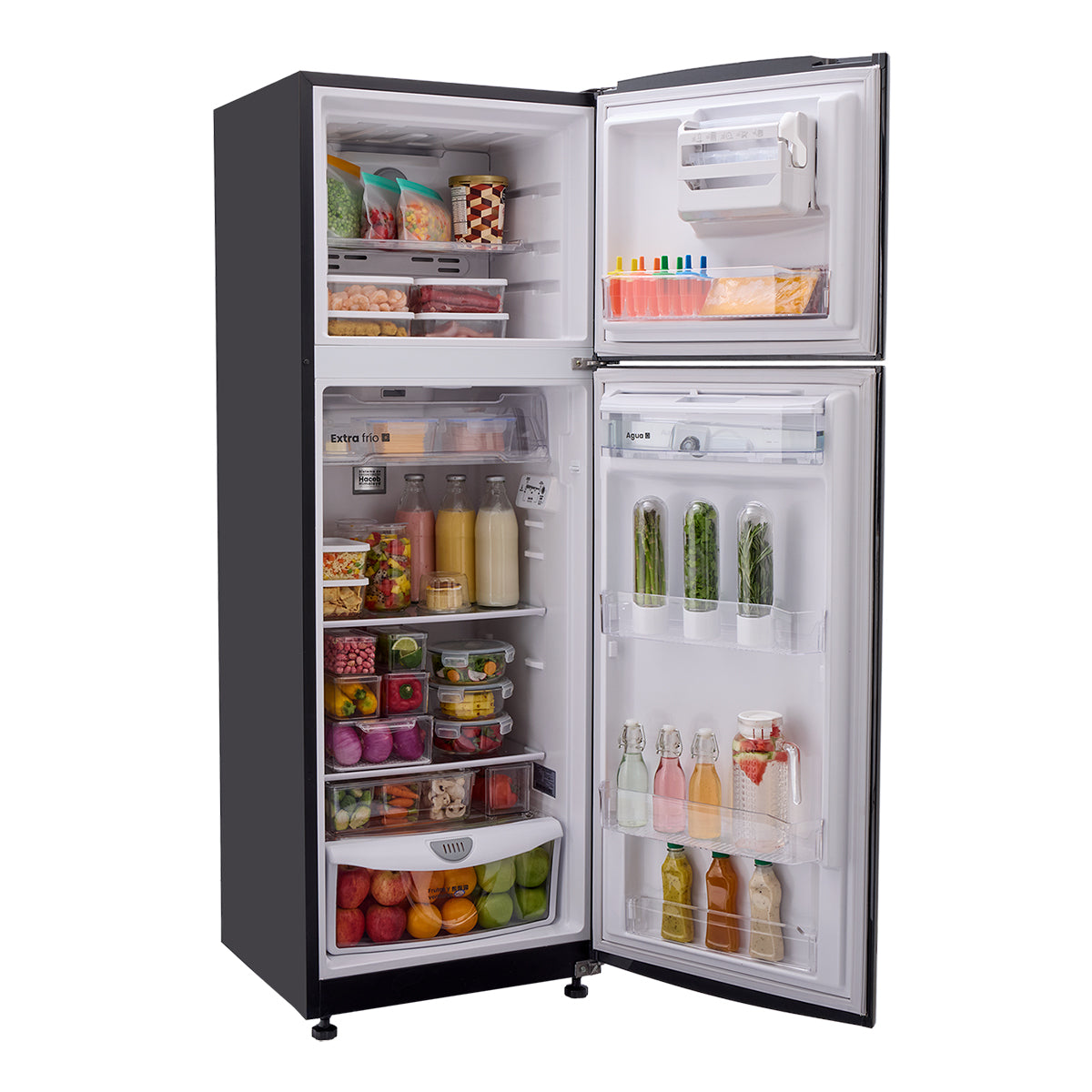 Nevera Haceb No Frost 311 Litros Manija Externa Negro Cósmico Inverter - NEV LIS 311 SE DA ME NC INV - Logística Haceb