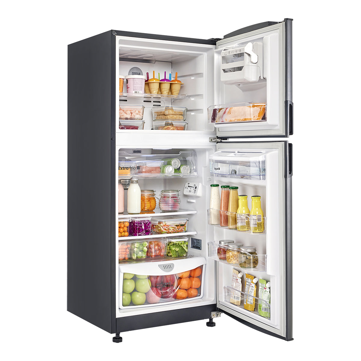 Nevera Haceb No Frost 243 litros manija integrada gris plomo -  N 243 SE MI PLOMO