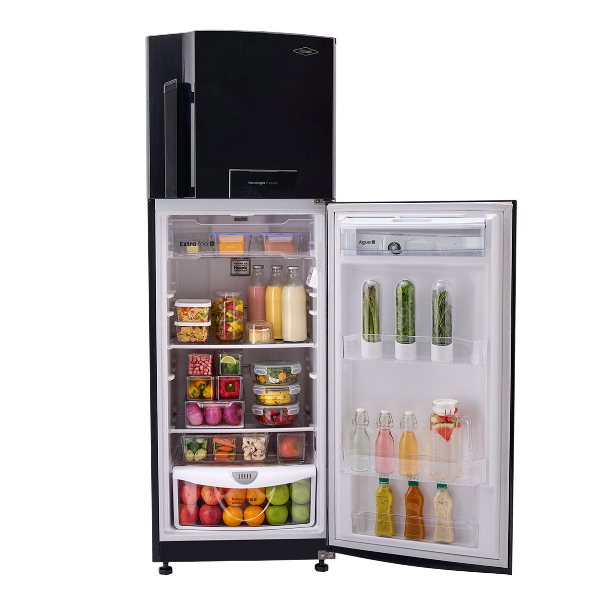 Nevera Haceb No Frost 311 Litros Manija Externa Negro Cósmico Inverter - NEV LIS 311 SE DA ME NC INV - Logística Haceb