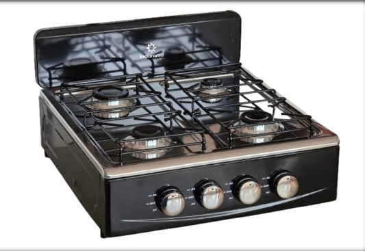 Estufa Indurama Mesa 4 Ptos Negra a Gas propano - EMI-410ARGP