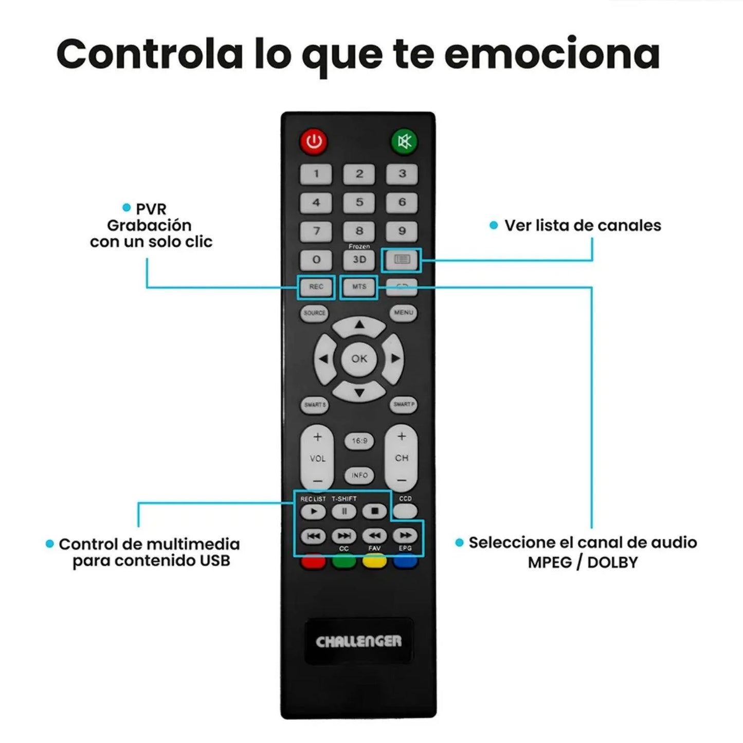Televisor Challenger 32″ HD Basico LED - 32L87