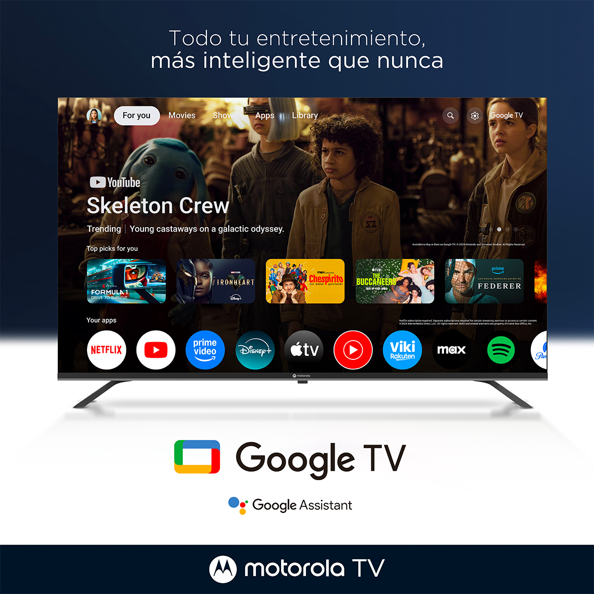 Televisor Motorola 65" Smart TV 4K Ultra HD - MOT65UQE11