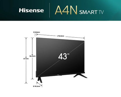 TELEVISOR HISENSE FHD A4N 43 PULGADAS