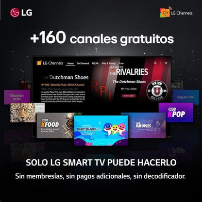 TV LG 43" Pulgadas 110 Cm 43NANO80TS 4K-UHD NanoCell Smart TV