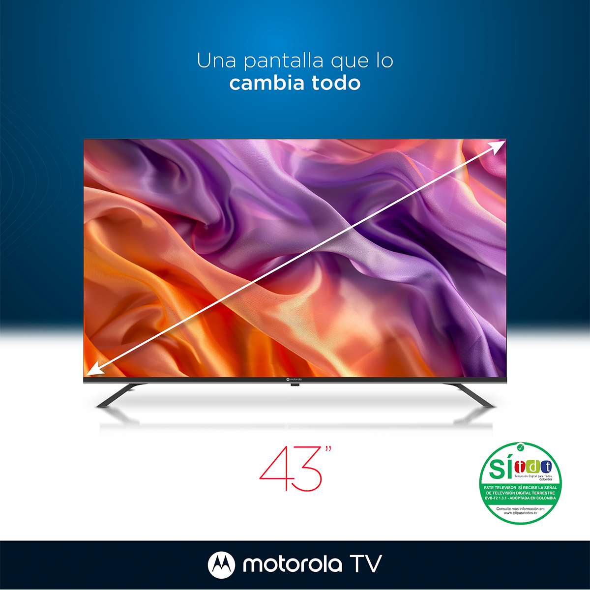Televisor Motorola 43" Smart TV HD - MOT43FLE11