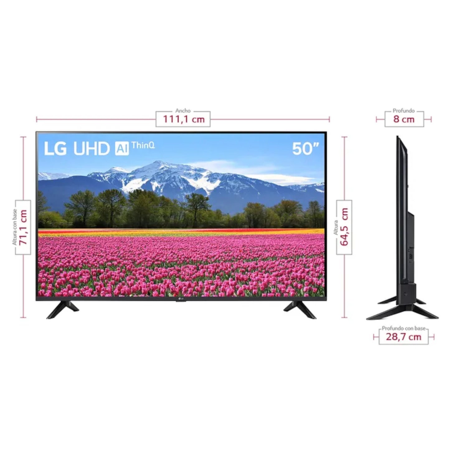 TV LG 50" Pulgadas 126 Cm 50UR7410PSA 4K-UHD LED Smart TV