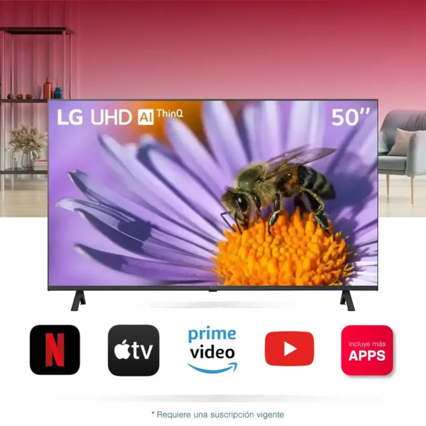 TELEVISOR LG 50" PULGADAS 126 CM 50UR8750PSA 4K UHD SMART TV - CALIDAD DE IMAGEN 4K ULTRA HD, TECNOLOGÍA AVANZADA Y FUNCIONES INTELIGENTES