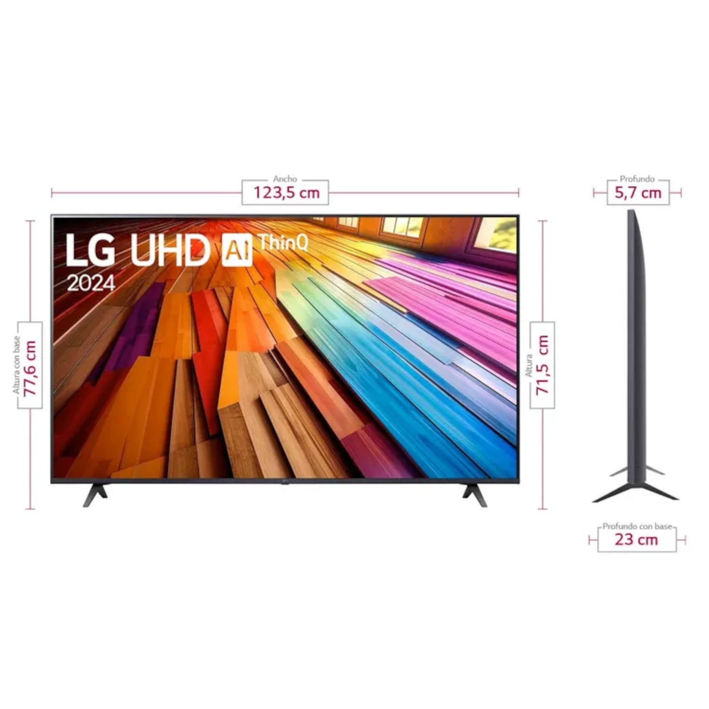 TV LG 55" Pulgadas 139 Cm 55UT8050PSB 4K-UHD LED Smart TV