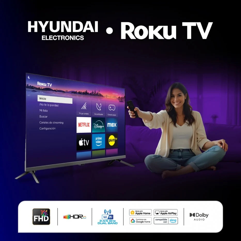 Televisor Hyundai 43" FHD Smart Roku TV HYLED4325RIM