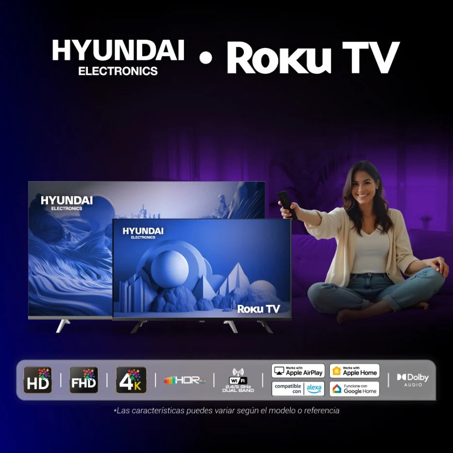 Televisor Hyundai 43" FHD Smart Roku TV HYLED4325RIM