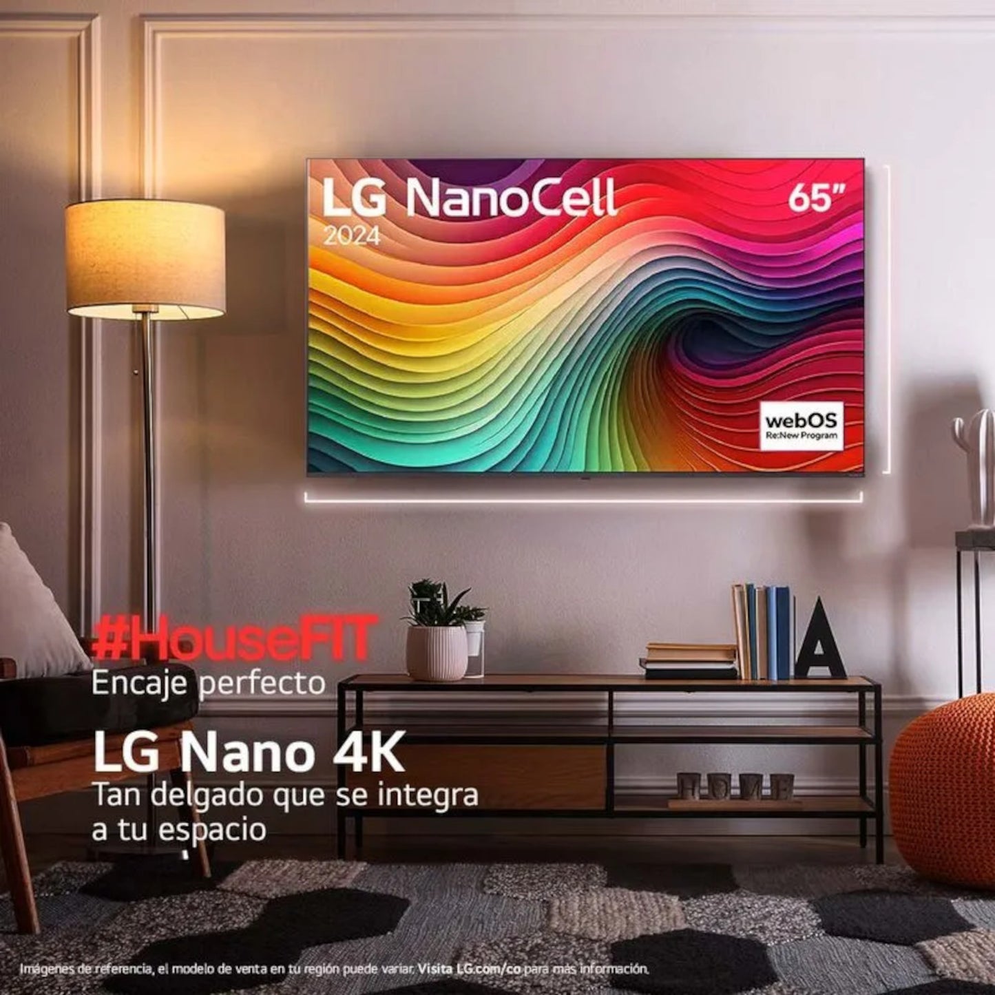 TV LG 65" Pulgadas 164 Cm 65NANO80TSA 4K-UHD NanoCell Smart TV